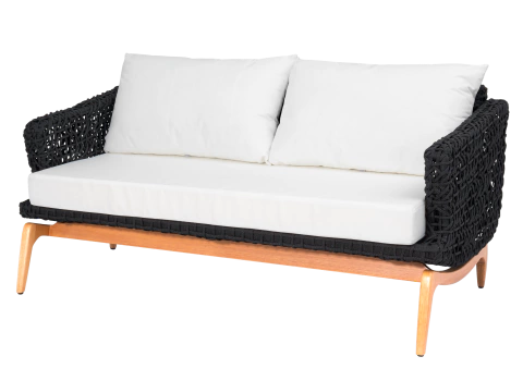 Sofá bem corda náutica e madeira para varanda - SAMBA - comprar online