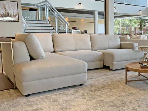 Sofá com chaise e retrátil - OLIVER - comprar online