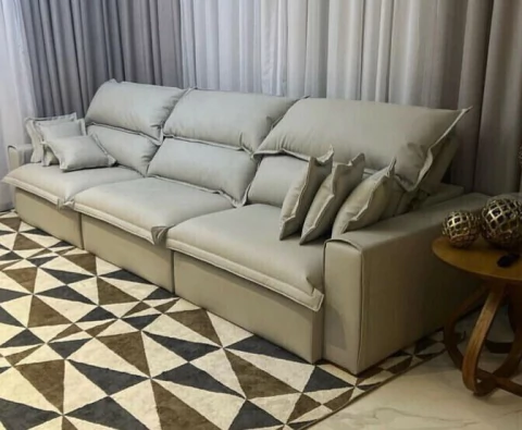 Sofá retrátil e reclinável 3 módulos 3,50m - ZARB - comprar online