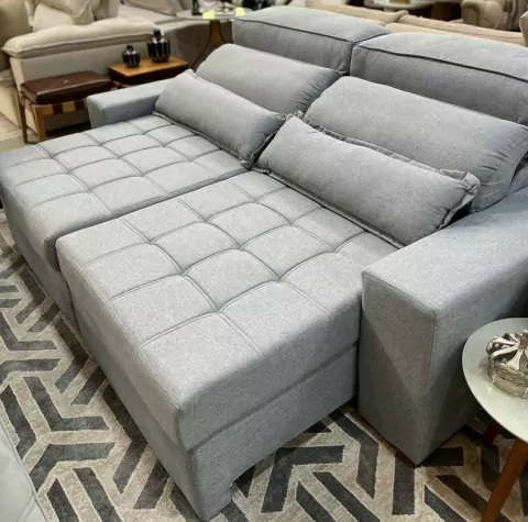 Sofá retrátil com molas ensacadas - JENNIFER - comprar online