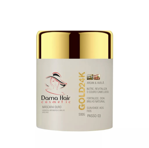 máscara Ouro 24k