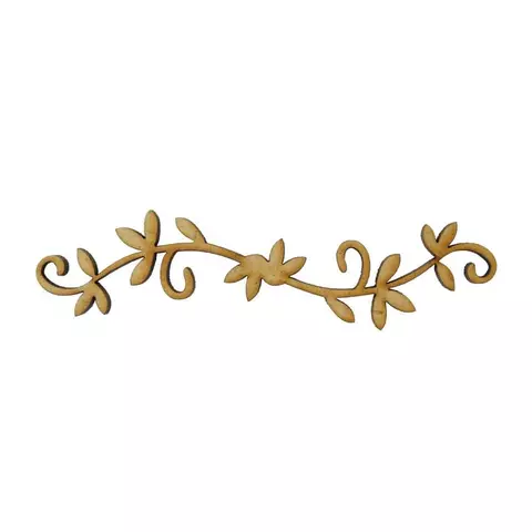 Kit 5un. Aplique MDF Cru Recorte - Arabesco Mod. C - 8cm