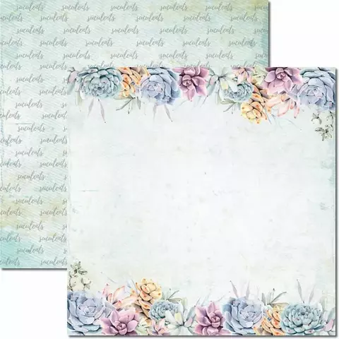 Papel para Scrapbook Dupla Face - SC-576 - Suculentas 6 - Arte Fácil