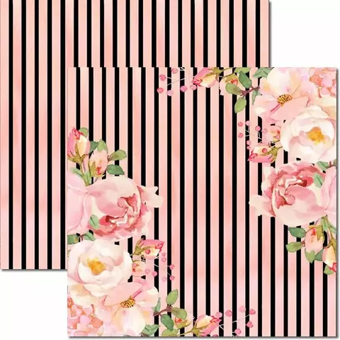 Papel para Scrapbook Dupla Face - SC-550 Chanel 7 - Arte Fácil