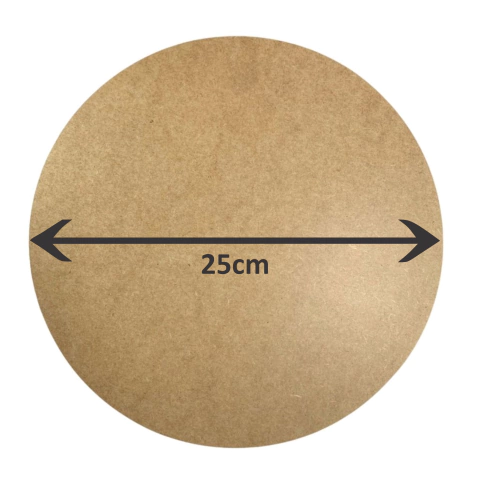 Sousplat Supla MDF 3mm cru - 25cm