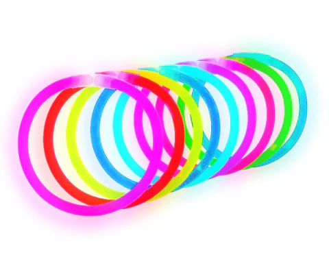 Pulseras Neon Glow Luminosas Quimicas En Tubo Cotillon X50