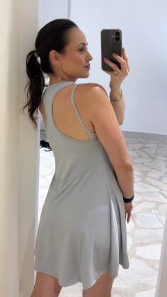 Conjunto - Top Ana e Vestido Fran - Prata - comprar online