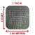 TELA ARTISTICA ONDULADA GALVANIZADA MALHA 1" FIO BWG10 3,4mm 5X1,50