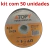 DISCO DE CORTE FINO INOX 115X1.0X22.2 - 50 UNIDADES