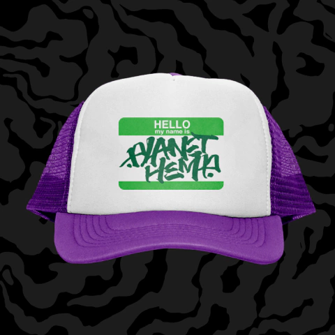 Boné PLANET HEMP "Hello, My Name Is"