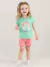 PIJAMA BRILHA NO ESCURO EM RIBANA INFANTIL MENINA BRANDILI Ref.35805 - Casulo Moda Infantil