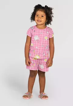 Pijama Infantil Tamagoshi Rosa Brandili