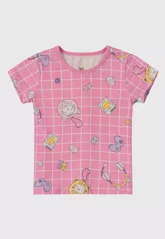 Pijama Infantil Tamagoshi Rosa Brandili na internet