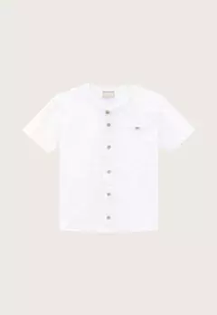 Camisa Infantil Menino Milon Bolso Branca
