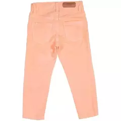 Calça skinny infantil menina jeans laranja - Mania Kids Ref.5120 - comprar online