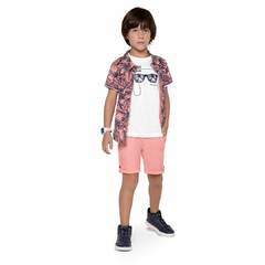 Camiseta Manga Curta Infantil Masculina Marisol