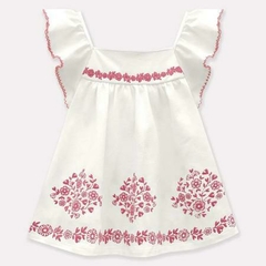 Conjunto Infantil Feminino Blusa/Short Off White14933 Milon na internet
