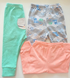 Kit 3 calças punho menino kiko baby