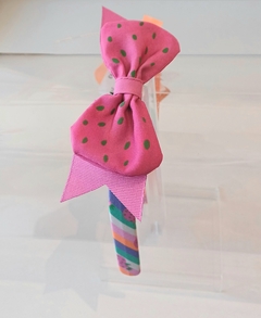 Arco Infantil para Cabelo Estampa Morangos - comprar online