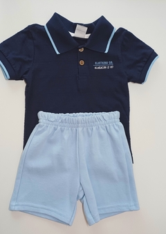 Conjunto Curto Infantil Menino Lettering - Casulo Moda Infantil