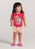 Pijama Morango Brilha No Escuro De Malha Infantil Menina Brandili