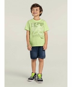Camiseta em malha Menino estampa Skate urbano Brandili
