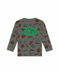 Pijama Infantil unissex Brilha no Escuro estampado com letrinhas Ref.36097 - comprar online