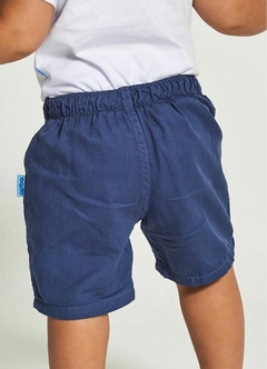 Bermuda Infantil Bebê Menino Estampa Sharkmania – Tam. 3 a 12 meses – Marinho Ref.59263 - comprar online