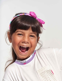 Arco Infantil para Cabelo Estampa Morangos