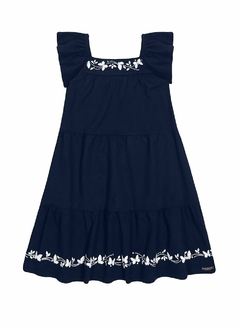 Vestido Alakazoo Babados Meia Malha Penteada - comprar online