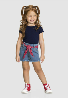 BLUSA INFANTIL MENINA EM MALHA COTTON BÁSICA