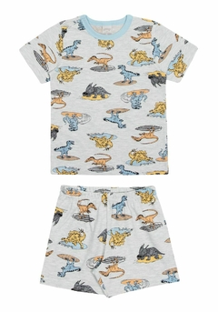 PIJAMA INFANTIL DINOSSAUROS MENINO EM MEIA MALHA ESTAMPPADORef.19190 - comprar online