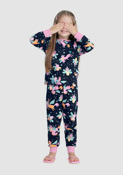 PIJAMA INFANTIL MENINA LONGO ESTAMPADO Ref. 19225