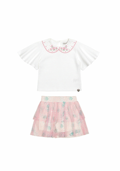Conjunto Infantil Menina com Shorts-Saia em Tule REF.37597 - comprar online