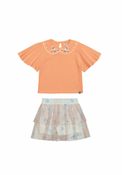 Conjunto Infantil Menina com Shorts-Saia em Tule REF.37597 na internet