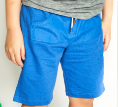 Bermuda Infantil Menino Comfy – Tam. 10 a 12 anos – Royal - Marca Alphabeto Ref.58175