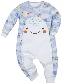 Macacão Longo Suedine Masculino Fundo do Mar - comprar online