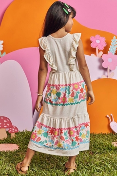VESTIDO SMILE KUKIÊ MIDI EM COTTON LINHO - REF. 73753 - comprar online
