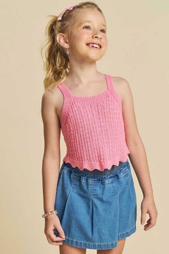 BLUSA CROPPED EM TRICÔ KUKIÊ- REF. 76044