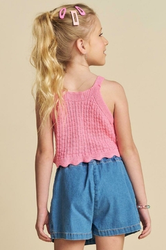 BLUSA CROPPED EM TRICÔ KUKIÊ- REF. 76044 - comprar online