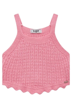 BLUSA CROPPED EM TRICÔ KUKIÊ- REF. 76044 - Casulo Moda Infantil