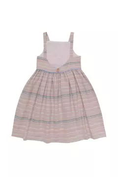 Imagem do Vestido Chloe Listrado Bordado