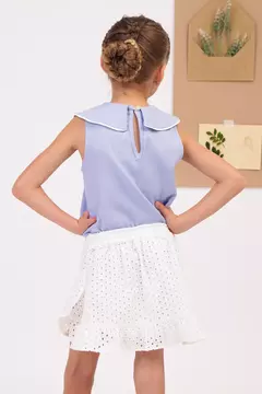 Short-saia Beatriz Laise Off-White - comprar online