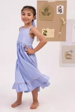 Vestido Chloe Longo Azul Claro na internet