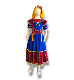 vestido Junino xadrez na internet