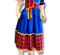 vestido Junino xadrez