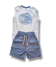 Conjunto Infantil MeninoTravel Summer - Glinny Ref.32407 - comprar online