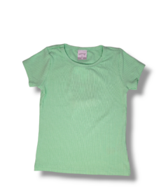 Blusa básica canelada manga curta Ref.139 na internet