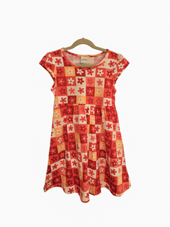 Vestido evasê infantil menina Alakazoo Ref.19165