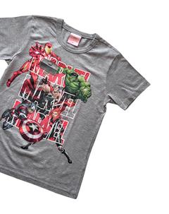 Camiseta Infantil Masculino Em Meia Malha Menino Vingadores Ref.002
